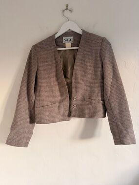 Vintage W.C.C. Cropped Tweed Textured Blazer